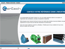Tablet Screenshot of centech.ca
